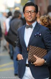 Grey Flanel Bowtie On Light Blue Shirt And Navy Jacket Stylish Men Mens Fashion Mens Outfits