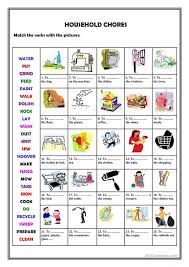 Household Chores Worksheet Free Esl Printable Worksheets Made By Teachers Household Chores Chores Worksheets