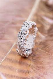 Gold Floral Wedding Band For Women Vintage Style Wedding Ring Ring For Her Gold Wedding Ring Anniversary Ring Wedding Rings Vintage Boho Wedding Ring Wedding Rings Unique Vintage
