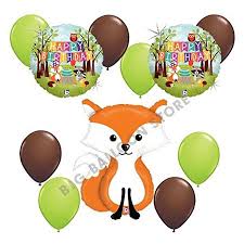 Woodland Creatures 11pc Fox Balloon Party Kit By Betallic