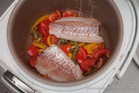 Poisson Poivrons Tomates Recettes De Cuisine Poisson Cabillaud Recette Multicuiseur