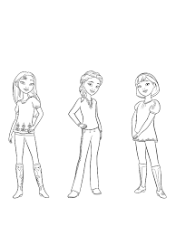 15 Printable Spirit Riding Free Coloring Pages Cut out one of each type of shape (head, neck, body, and front and.