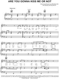 And you smiled and said to me. Thompson Square Are You Gonna Kiss Me Or Not Sheet Music In Ab Major Download Print Sku Mn0179164
