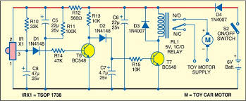 Remote Controlled Toy Car Full Circuit Diagram Available