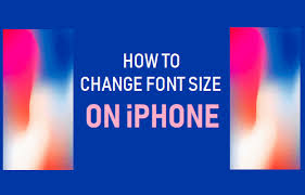 Change the text size of iphone. How To Change Font Size On Iphone