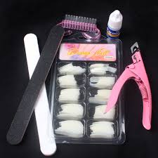 100 Pcs Natural Acrylic French Tips Nail Art Glue Cutter Polish File Tools Kits Set Nail Art Tools Set Nail Kit Setnail Cutter Set Aliexpress Mix and match nail kits with nails of the same size to create a unique manicure. 100 pcs natural acrylic french tips nail art glue cutter polish file tools kits set