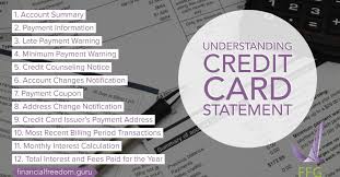 Ï»¿ ï»¿ paying early is also a good practice if you tend to miss payments because you. Understanding A Credit Card Statement A Guide Financial Freedom Guru