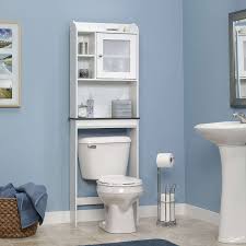 Shelves above toilet rest on pins. The 8 Best Over The Toilet Storage Units Of 2021