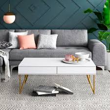 Finished wood, brass, glass, acrylics & more. Mercury Row Xenocrates Coffee Table With Storage Reviews Wayfair