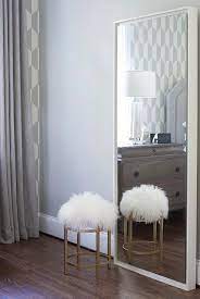 Get it as soon as wed, jul 7. White Floating Wood Floor Mirror Contemporary Bedroom