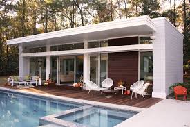The view of the ocean rushes up to meet private pools and a 400 sq ft dock. Buckhead Modern Pool House Modern Home In Atlanta Georgia By Sean On Dwell