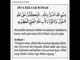 Contoh Soal Dan Materi Pelajaran 5 Doa Masuk Rumah Menurut Islam