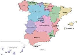 A simple map showing the autonomous communities or regions of spain, and their capitals. Map Of Spain And Its Autonomous Regions Download Scientific Diagram