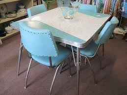 Reupholstering vintage 1940's kitchen table and chairs. Retro 1950 S Dining Table Set Retro Dining Rooms Retro Dining Table Retro Kitchen Tables
