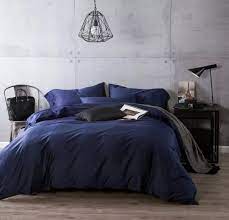 Not sold as a full set so that you can mix and match pieces designed in london and made especially for us in portugal, our silky smooth flat sheets are made. Navy Blue Sheet Set Comfy Solid Sateen Blue Bedding Blue Sheet Sets Blue Sheets