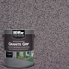 Behr Premium 1 Gal Gg 04 Royal Pearl Decorative Flat Interior Exterior Concrete Floor Coating 65001 The Home Depot Concrete Floor Coatings Garage Floor Paint Floor Coating