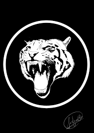 Png file for your design. Line Art Black White Tiger Logo Josh Illustrations Art Street