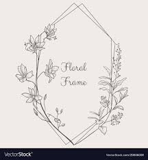 Draw darker outlines to finish off. Simple Flower Frame Drawing Novocom Top