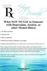 Maybe you would like to learn more about one of these? What Not To Say To Someone With Depression Dr Michelle Bengtson
