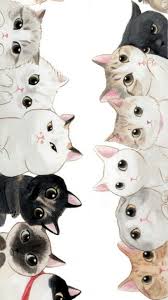 Cute Cat Tap To See More Animals Art Wallpapers Mobile9 Cute Cuteanimals Cat Phone Wallpaper Cat Art Cute Cat Wallpaper