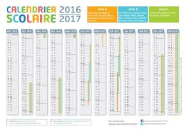 Les grandes vacances sont définies aux mêmes dates pour les zones a, b et c : Le Calendrier De L Annee Scolaire 2016 2017 Bdm