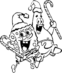 Spongebob printable coloring page has many spongebob squarepants characteristics to offer like dancing , singing ,painting ,cycling,reading books ,riding jellyfish ,playing guitar ,climbing and marching parade with patrick. Spongebob And Patrick Merry Christmas Coloring Pages Christmas Coloring Pages Spongebob Clipart Full Size Clipart 1223138 Pinclipart