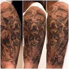 Maybe you would like to learn more about one of these? Woman Bear Tattoo Sleeve Novocom Top