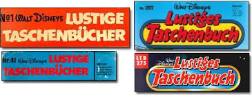 Über sechs meter erstrecken sich die 'lustigen taschenbücher' im bücherregal. De Inducks Org Comic Serien