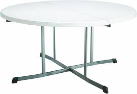 The lightweight and fold in half design make this table easy for transport, storage, set up and take down. Amazon Com Lifetime 25402 Commercial Round Fold In Half Table 5 Feet White Granite Everything Else