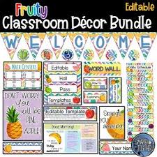 Fruit Theme Classroom Decor Bundle Classroom Themes Decor Bundle Classroom Decor