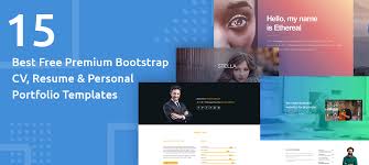 Key features of free bootstrap html online resume templates as resume represent you, it should be streamlined, highly articulate, and professional which can describe your essential and required details as applicated perfectly. 15 Best Free Premium Bootstrap Html5 Cv Portfolio Personal Resume Templates
