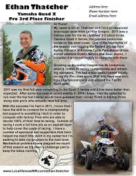 Create job winning resumes using our professional resume examples detailed resume writing guide for each job resume samples for inspiration! Atv Racing Sponsorship Etiquette Atv Com