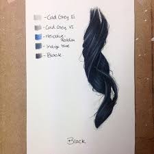 Black Hair With Colored Pencils How To Draw Hair Pencil Art Drawing Tips