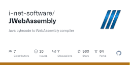 GitHub - i-net-software/JWebAssembly: Java bytecode to WebAssembly ...