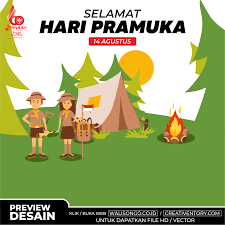 Kalimat singkat dan baru ini merupakan tema hari ulang tahun pramuka. W6s27nvmnyk Am