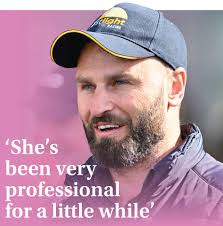 She's been very professional for a little while'