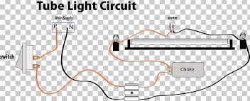 Wiring diagram of single tube light installation with electronic ballast. Wiring Diagram Fluorescent Lamp Circuit Diagram Choke Electrical Network Png Clipart Angle Area Auto Part Diagram