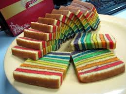 Uniknya Lapis Legit Rainbow Ny Liem Tea Cake Kue Lapis Makanan