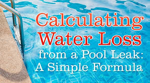 How do you calculate the amount of water in a pool? Calculating Water Loss From A Pool Leak A Simple Formula
