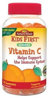 Nature Made Kids First Vitamin C Gummies 110ct Tangerine Vitamin C Gummies Vitamins For Kids Vitamins For Skin