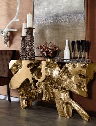 Sequoia Console Table In Gold Home Decor Decor Interior Design Living Room