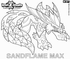 Find all the coloring pages you want organized by topic and lots of other kids crafts and kids activities at allkidsnetwork.com. Sandflame Max Invizimal Shadow Zone Coloring Page Printable Game