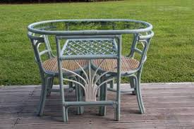 Upcycled Cane Table Chairs Table And Chairs Cane Furniture Outdoor Furniture Sets