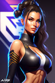 Lexica - The Skyla Novea as an Apex Legends character digital illustration  portrait design by, Mark Brooks detailed, soft lighting