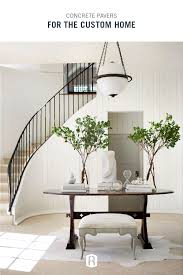 Handcrafted Concrete Pavers Staircase Design Interior Design Foyer Decorating