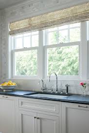 A bar or a prep kitchen sink is a great choice as they are smaller in size than standard sinks and perfect for washing fruit, filling pots, or quick this process of changing hues is how the copper protects itself over time. Three Windows Over Kitchen Sink Design Ideas