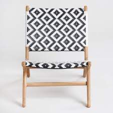 Black and white outdoor stool. Black And White Strap Girona Outdoor Accent Chairs Set Of 2 V3 White Outdoor Furniture Accent Chair Set Geometric Chair