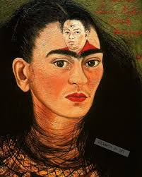 I call her Frida Kahmoo. #paintingwithwool #highlandcow #babyhighlandcow  #fridakahloinspired #needlefelting #grumpycow