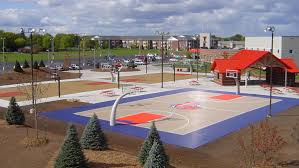 A professionally installed basketball court will increase your property value as well as your possibilities for fun! Customer Testimonials Made In The U S A Outdoor Basketball Courts Gymnasium Floors Basketball Court Backyard Basketball Courts Game Courts Gym Floors