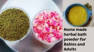 Green gram herbal bath powder for babies and adults is easy and simple to make at home. Homemade Herbal Bath Powder For Babies And Adults With Two Ingredients Bath Powder For Babies Youtube